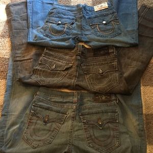 True religion brand jeans 33”